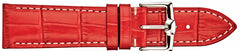 ALPINE Padded Stitched Alligator Grain Leather Band 436
