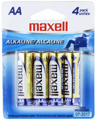 Maxell AA Alkaline Battery - Pk of 4 (Price is shown for 1 piece and order 4 or multiple of 4)