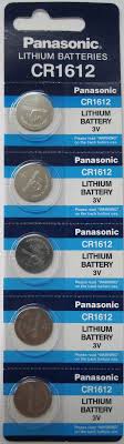 Panasonic Watch Battery CR1612 (Price is shown for 1 piece and order exact quantity of battery you need)