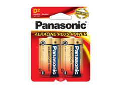 Panasonic D Alkaline Battery Pk of 2 (Price is shown for 1 piece and order 2 or multiple of 2)