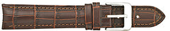 ALPINE Stitched Alligator Grain Curved Ends Band 387