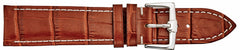 ALPINE Padded Stitched Alligator Grain Leather Band 436