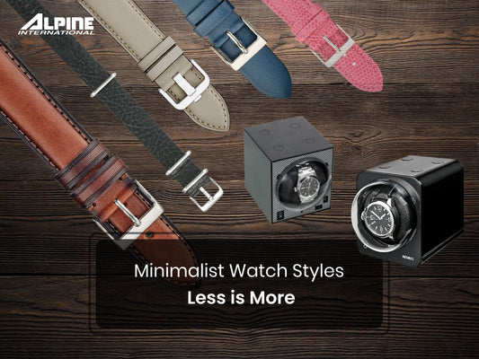 Minimalist Watch Styles: Watch Straps and Winders Displayed