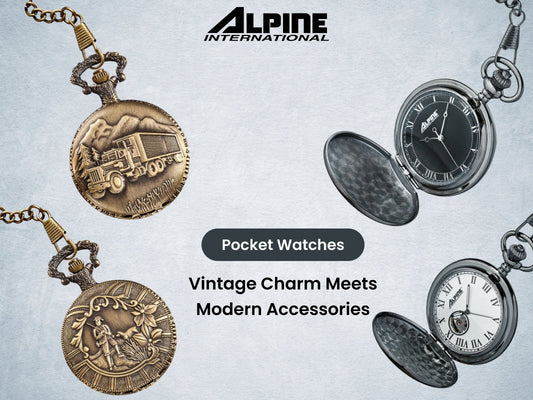 Pocket Watches displayed with Blog title for Alpine Selection Website
