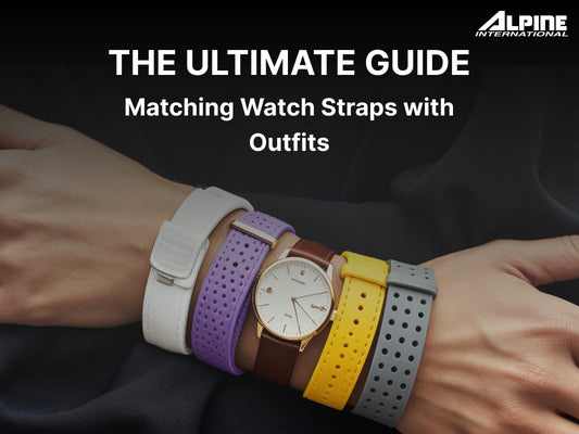 Blog title with hand full of watch bands