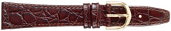ALPINE Flat Stitched Croco Grain on Calf Leather 327L (LONG STRAP)