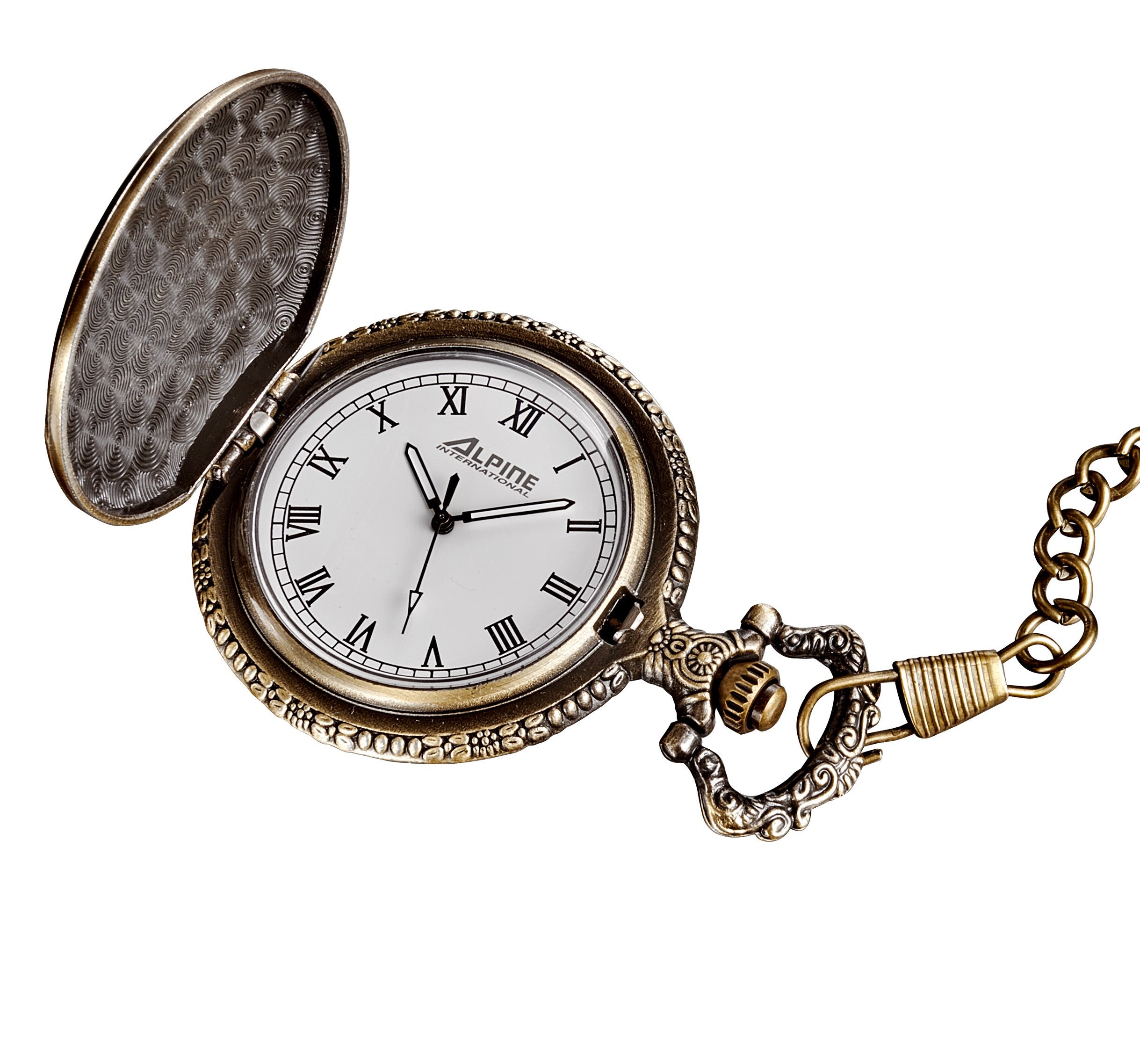 ALPINE International Quartz Moose Pocket Watch W4455
