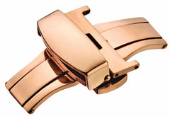 Steel Butterfly Button Release Buckle For Leather Band 7879