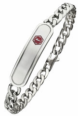 ALPINE Stainless Steel Medical ID Bracelet SB745MED