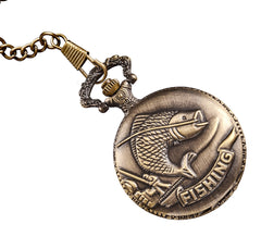 ALPINE Quartz Fisherman Pocket Watch W4450