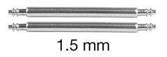 Alpine 1.5mm Double Flange Steel Spring Bars -  6mm - 40 mm