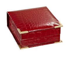 ALPINE Plastic Red Croco Pendant Box 4100.P