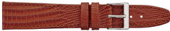 ALPINE Flat Stitched Lizard Grain Leather Band 434
