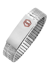 ALPINE Steel Expansion Medical ID Bracelet SB1700MED