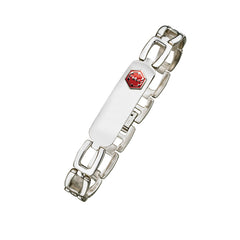 ALPINE Stainless Steel Medical ID Bracelet SB724MED