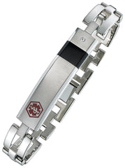 ALPINE Stainless Steel Medical ID Bracelet SB801MED