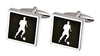 ALPINE Soccer Player Cufflinks SC141