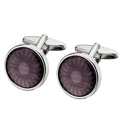 ALPINE Cat Eye/ Fiber Optic Glass Cuff Links SC54